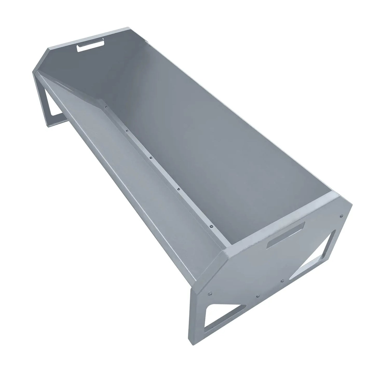 HiMISS Galvanized Steel Livestock Feeder With Rustproof V Shaped Bottom