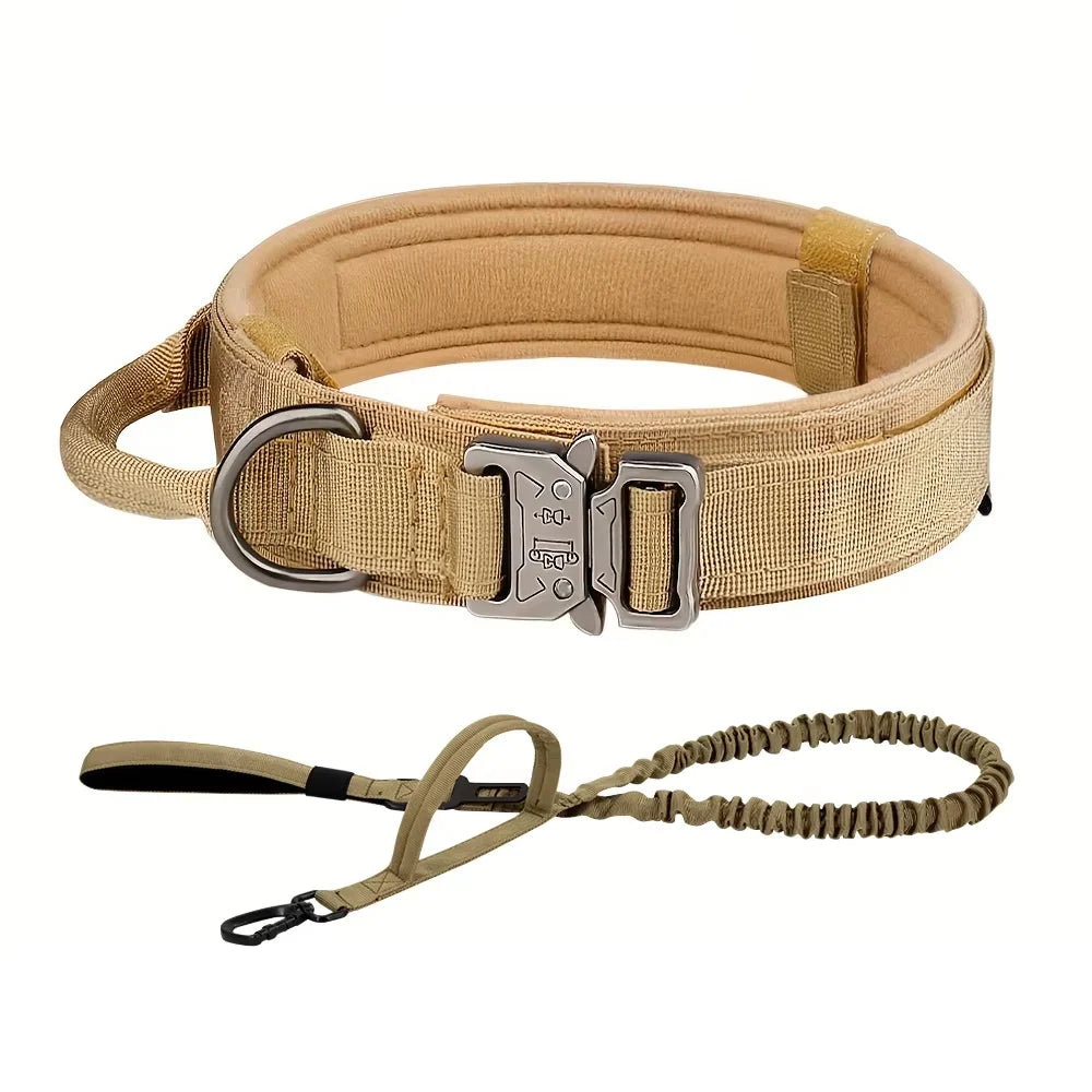 Dog Training Collar Adjustable Tactical Leash Set With Control Handle