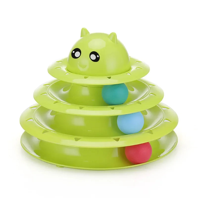 AEDG CN Multilevel Interactive Cat Toy Tower For Pets