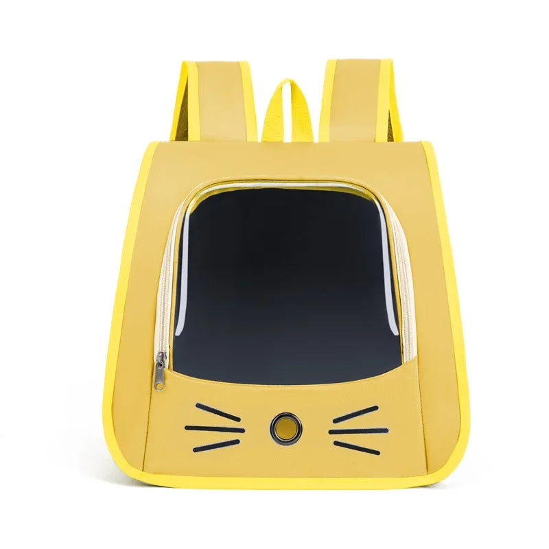 Cat Carrier Backpack for Small Dogs Outdoor Breathable Transport Bag