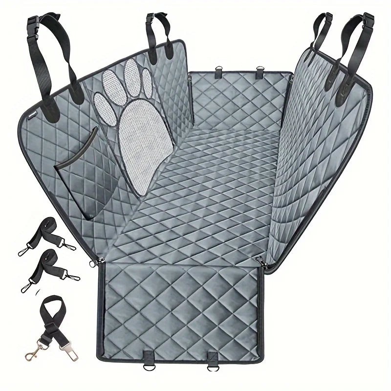 Dog Rear Seat Cover Hammock For Cars Waterproof Heavy Duty