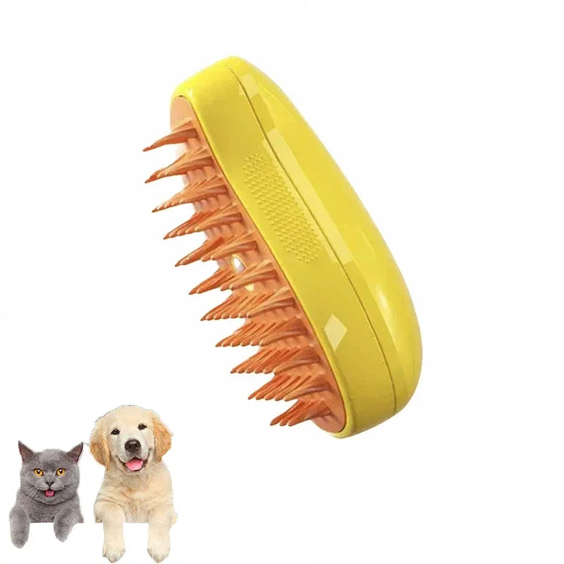 Cat Dog Steamy Brush 3 In 1 Electric Grooming Tool