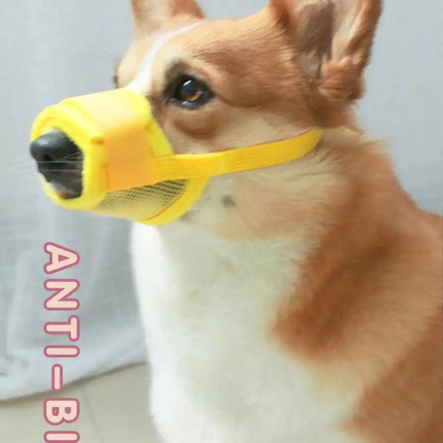 Adjustable Dog Muzzle Anti Bite Anti Bark With Breathable Mesh