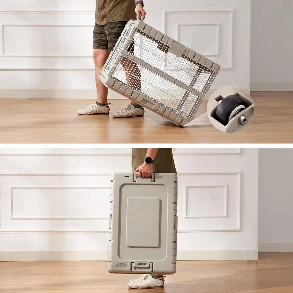 Collapsible Heavy-Duty Dog Kennel for Large Dogs