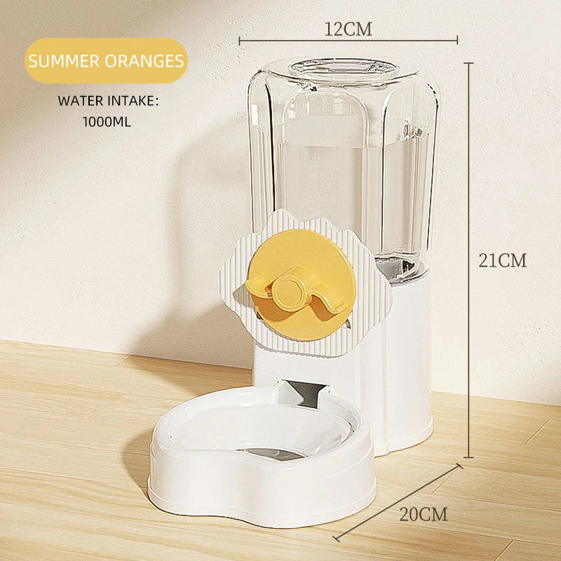 Hanging Bottle Auto Pet Feeder Cat Puppy Medium Capacity Gravity Refill PP Cage Household Young Pet Feeding Set