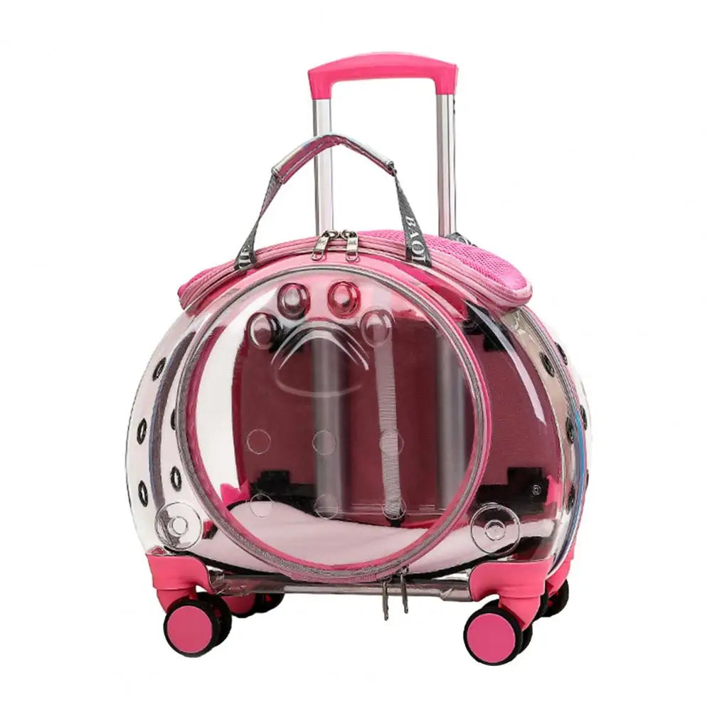 Pet Trolley Case With Ventilation Holes For Cats And Travel