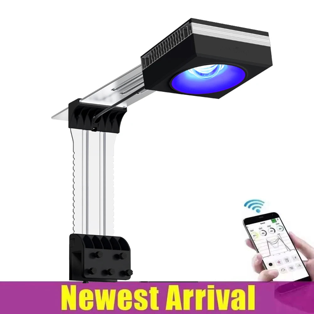 PopBloom Marine Aquarium LED Light 100W For Reef Tanks