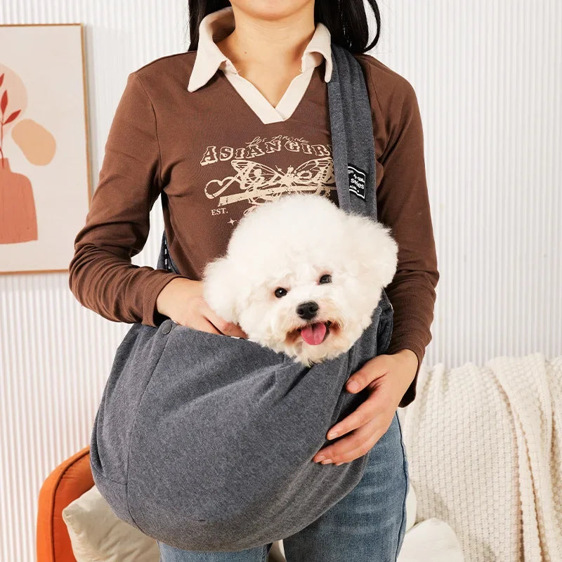 Portable Crossbody Dog Bag And Cat Sling Carrier For Travel