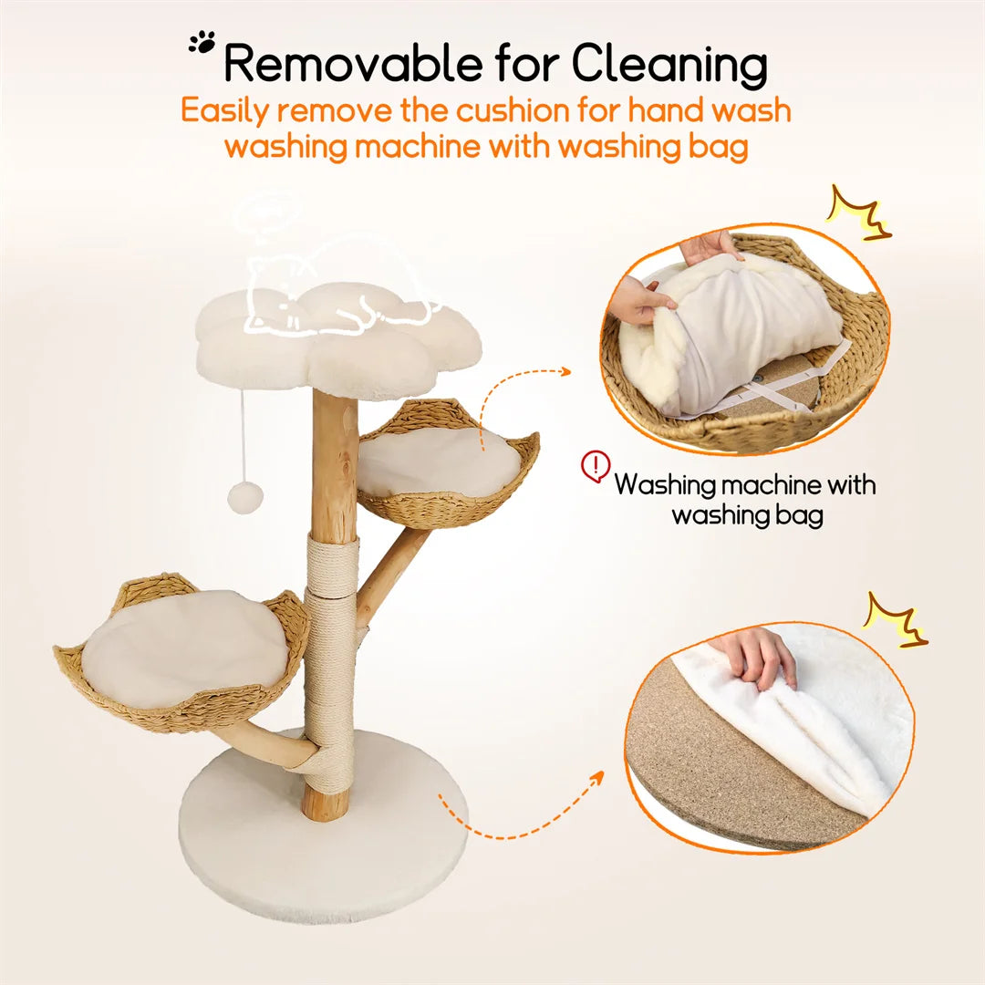 BINGOPAW Modern Cat Climbing Tree With Scratching Post