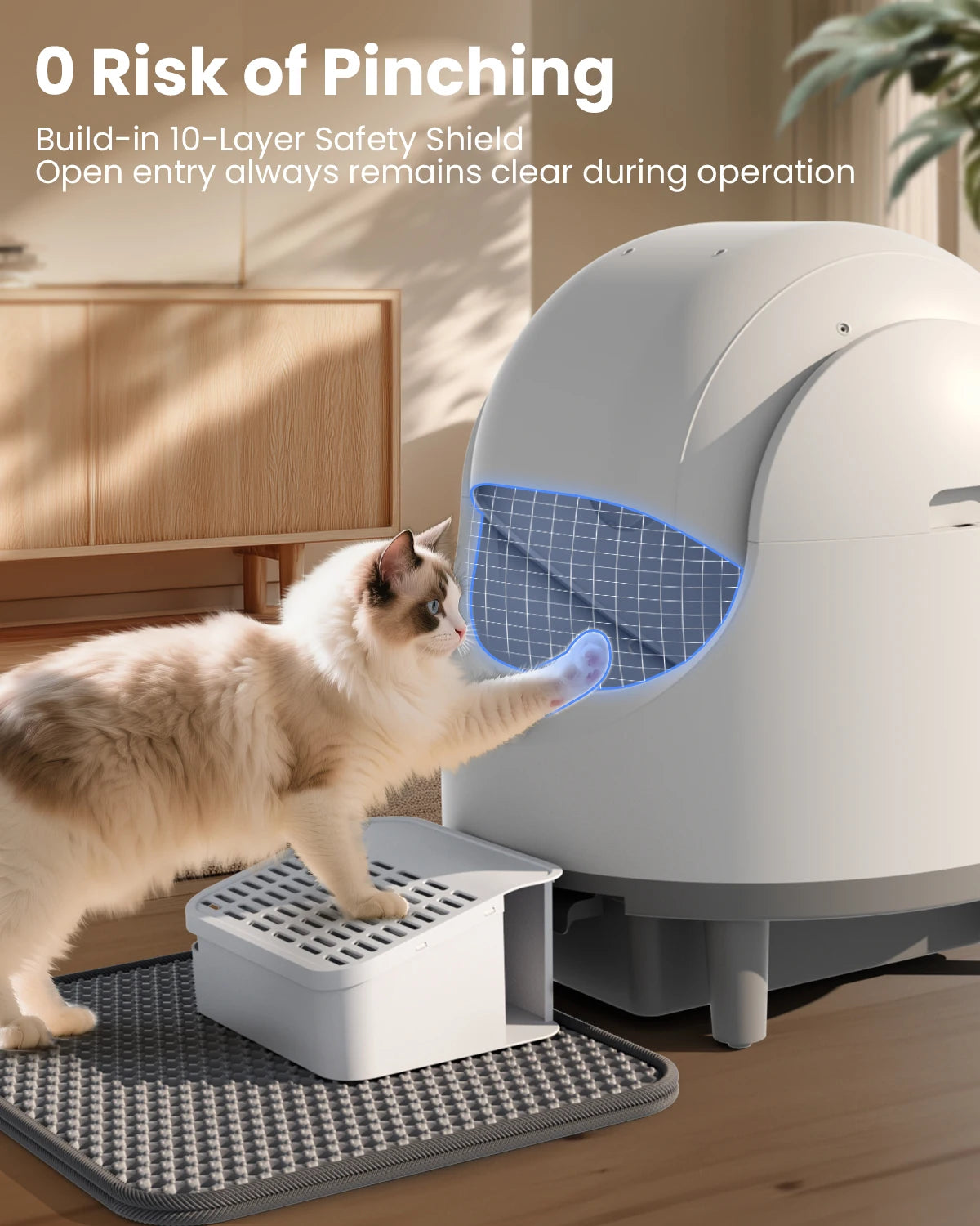 Cityflee Smart Cat Litter Box Self Cleaning Tuya App Control