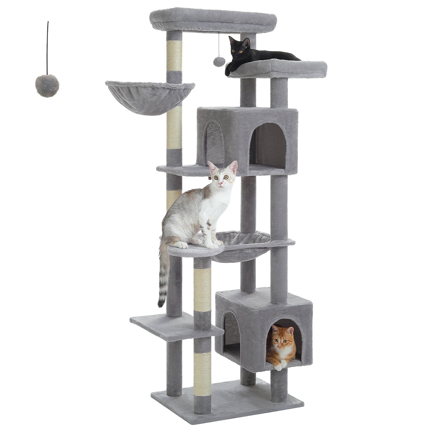 PAWZ Road Cat Tree With Hammock Condo And Scratching Posts