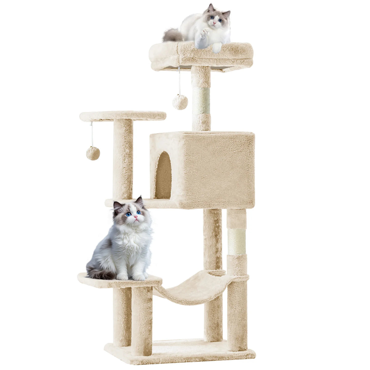 Mcq 44 In Cat Tree Tower With Natural Sisal Scratching Posts
