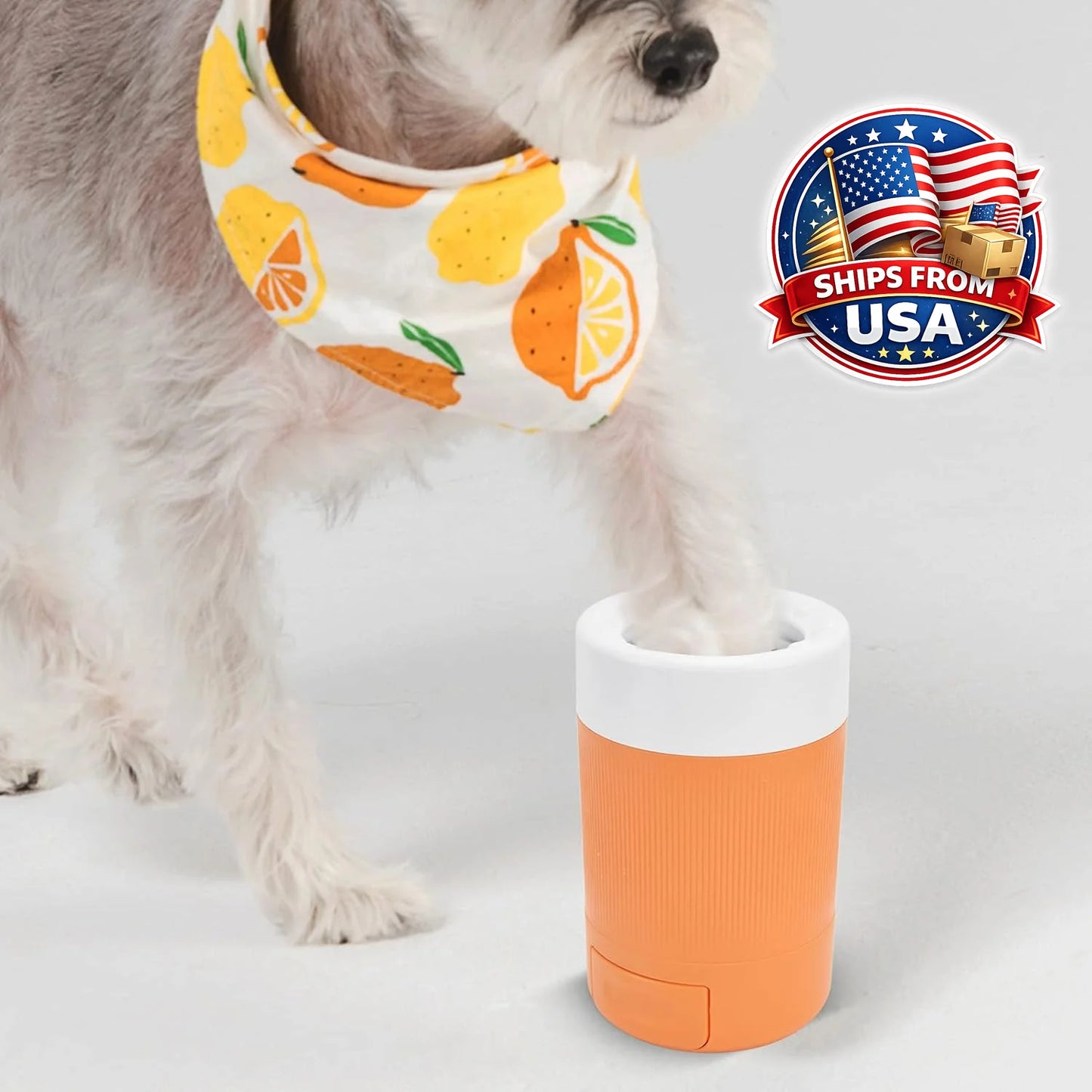 Pet Paw Washing Cup Portable Cleaner With Soft Silicone Brush