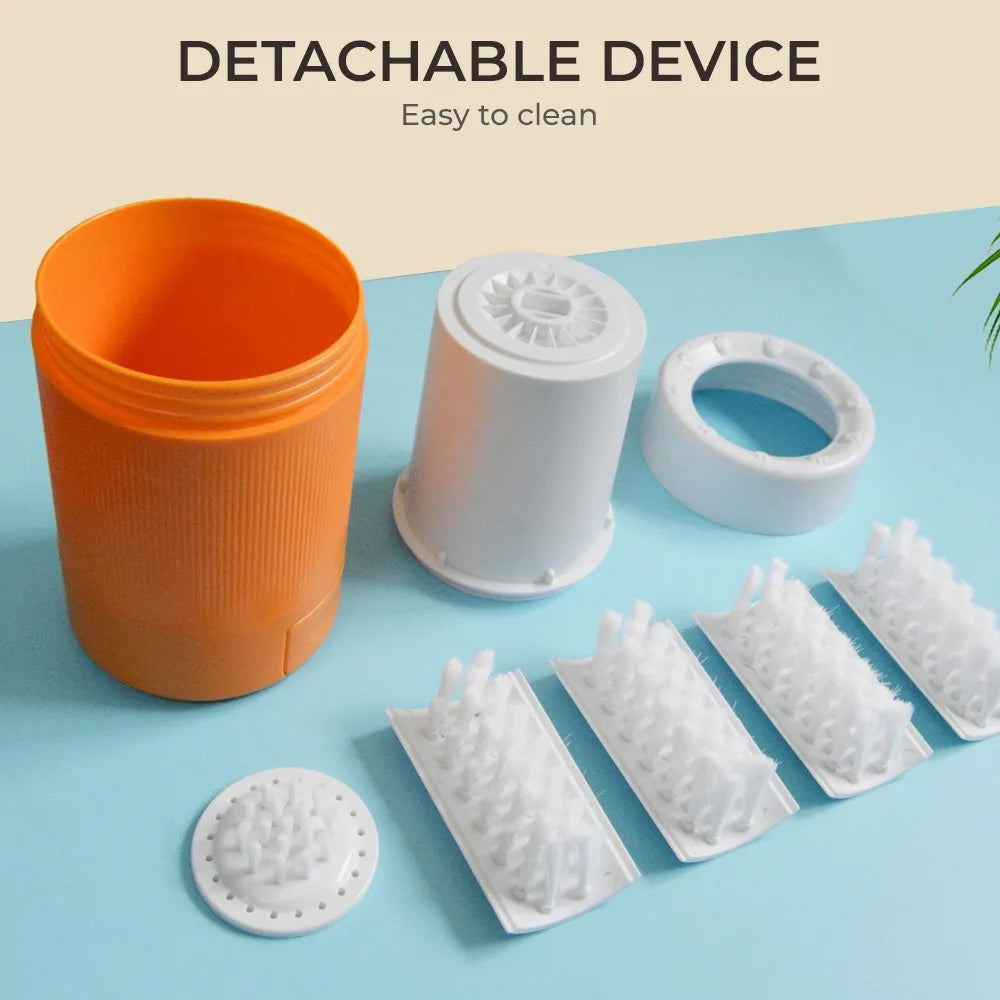 Pet Paw Washing Cup Portable Cleaner With Soft Silicone Brush