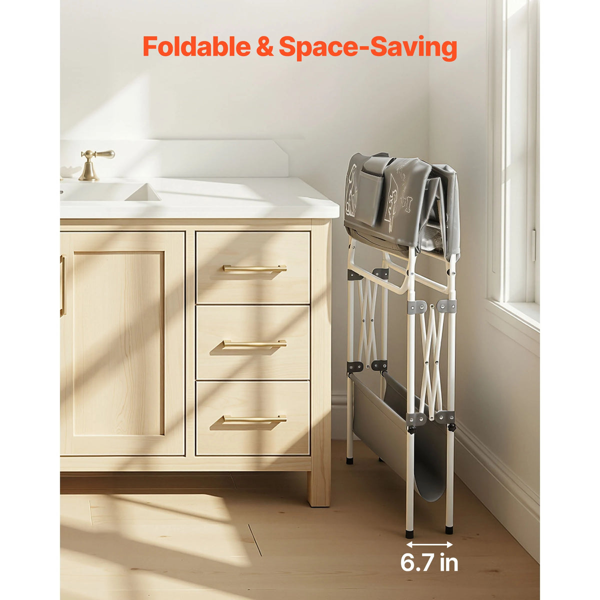 SucceBuy Elevated Foldable Dog Bathtub With Built In Drain Hose