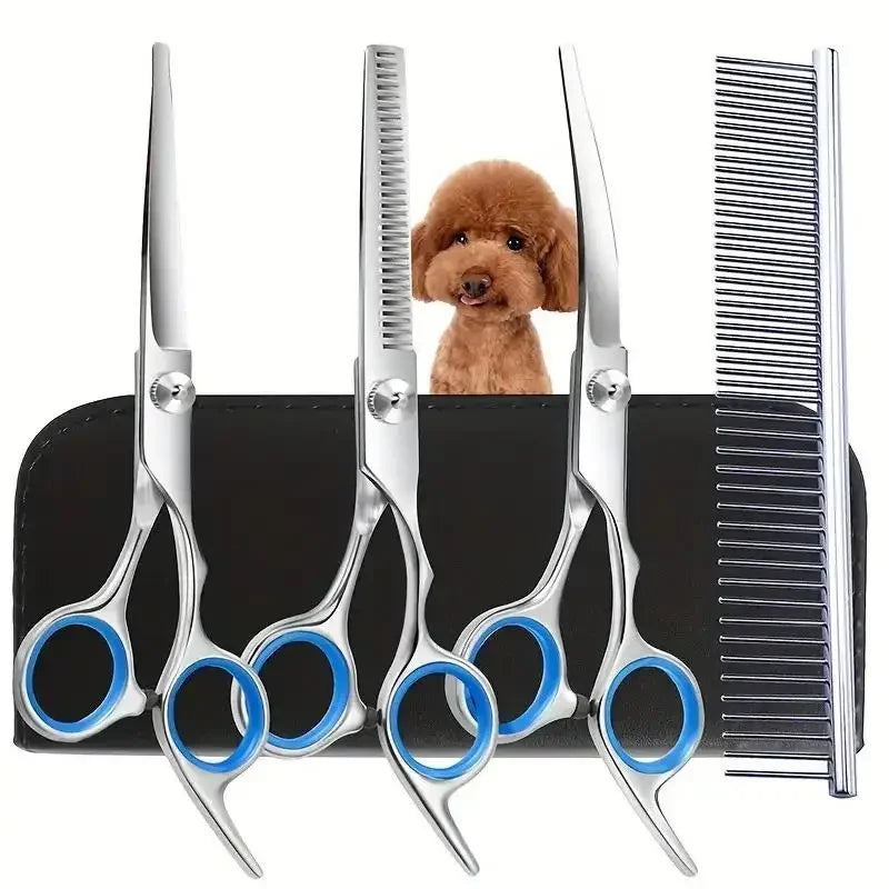 Ambidextrous Pet Safe Stainless Steel Dog Grooming Scissors