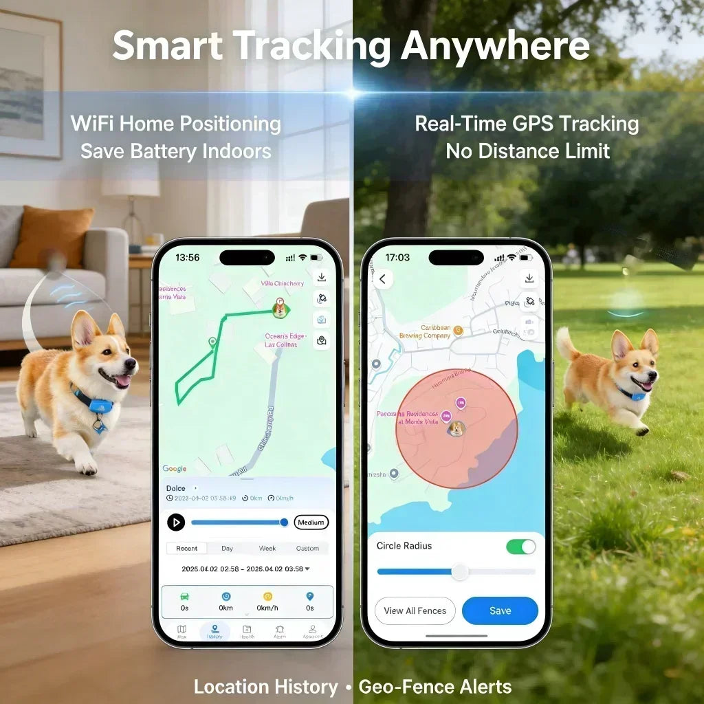 GPS Pet Tracker 4G for Dogs and Cats IP67 Waterproof