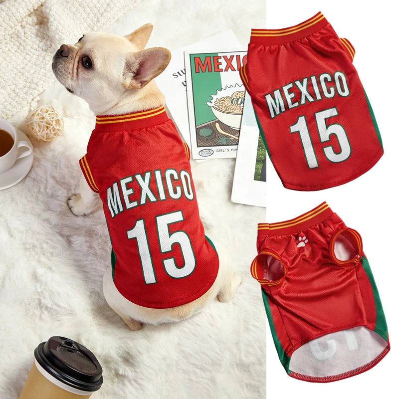 Breathable Mesh Dog Jersey Sports Shirt for Pets Everyday