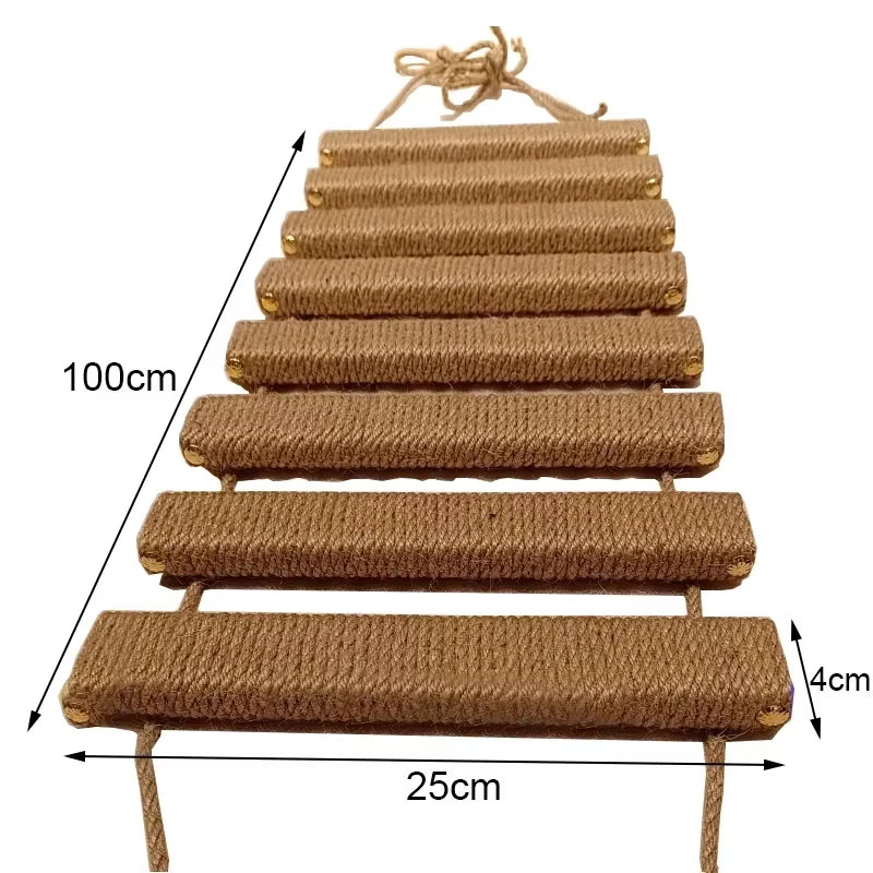 Cat Climbing Shelf Wall Mounted Four Step Stairway With Sisal Scratching Post For Cats Tree Tower Platform Jumping Pet Furniture