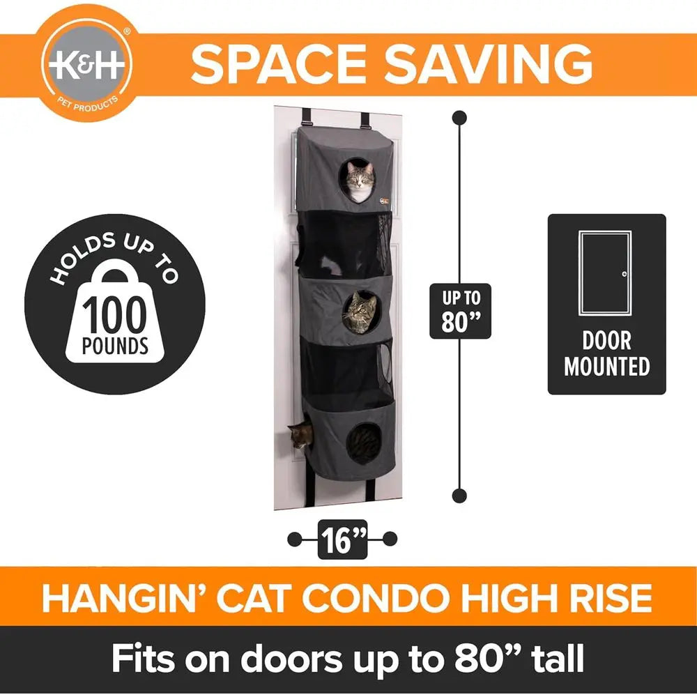 Hangin Cat Tree Condo 5 Level Door Mounted Cat Furniture