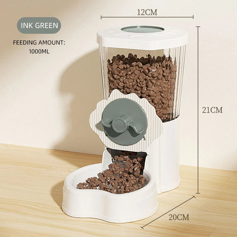 Hanging Bottle Auto Pet Feeder Cat Puppy Medium Capacity Gravity Refill PP Cage Household Young Pet Feeding Set