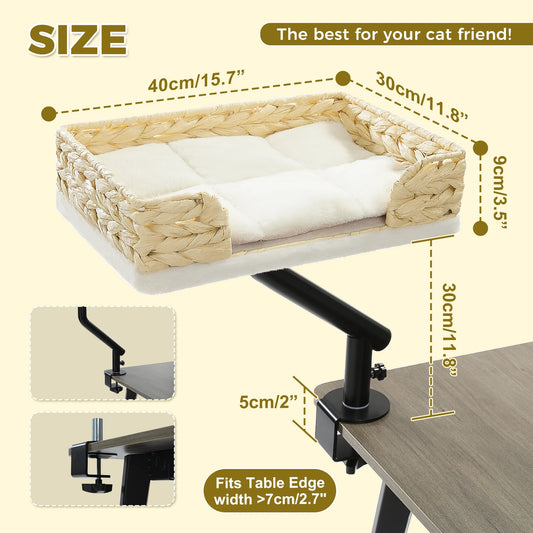 PAWZ Road Cat Desk Bed With 360 Rotatable Stand Sturdy