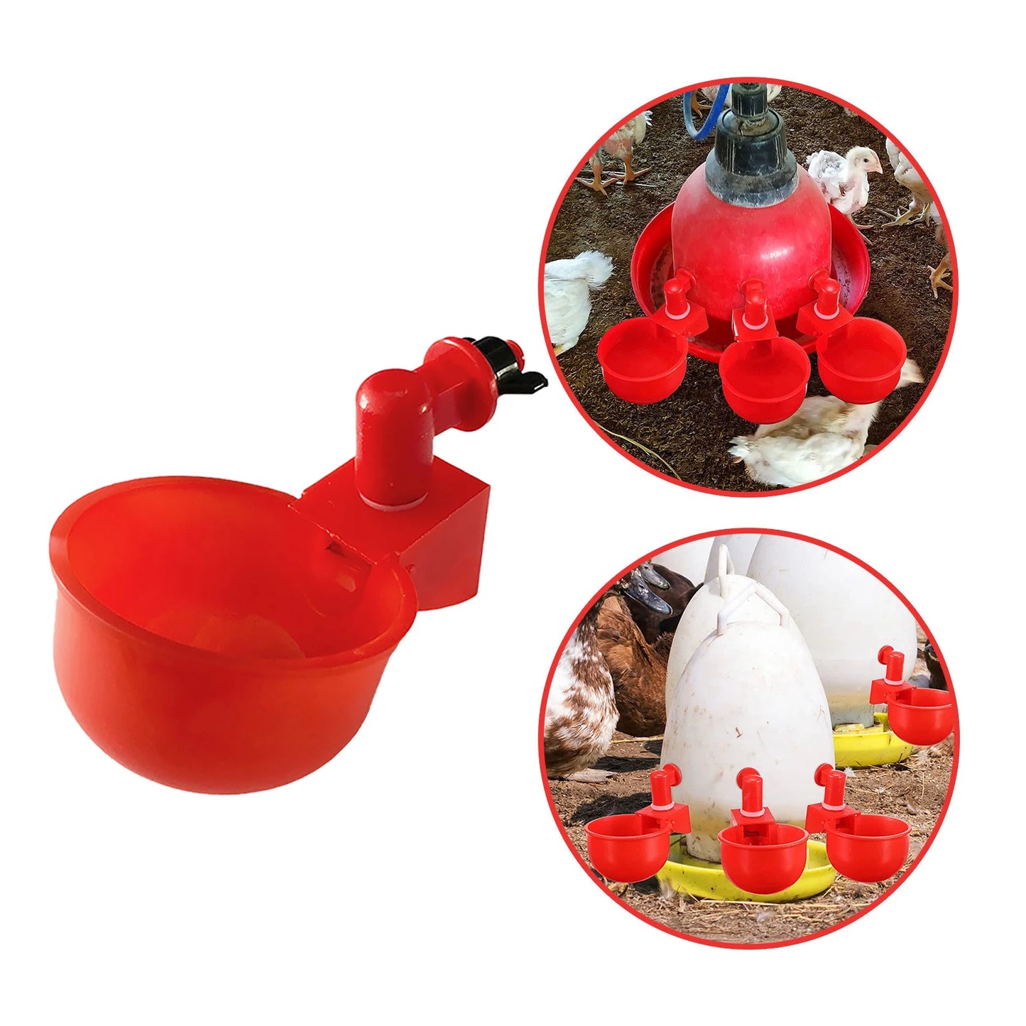 APWIKOGER Chicken Drinking Cup Automatic Drinker Poultry Waterer