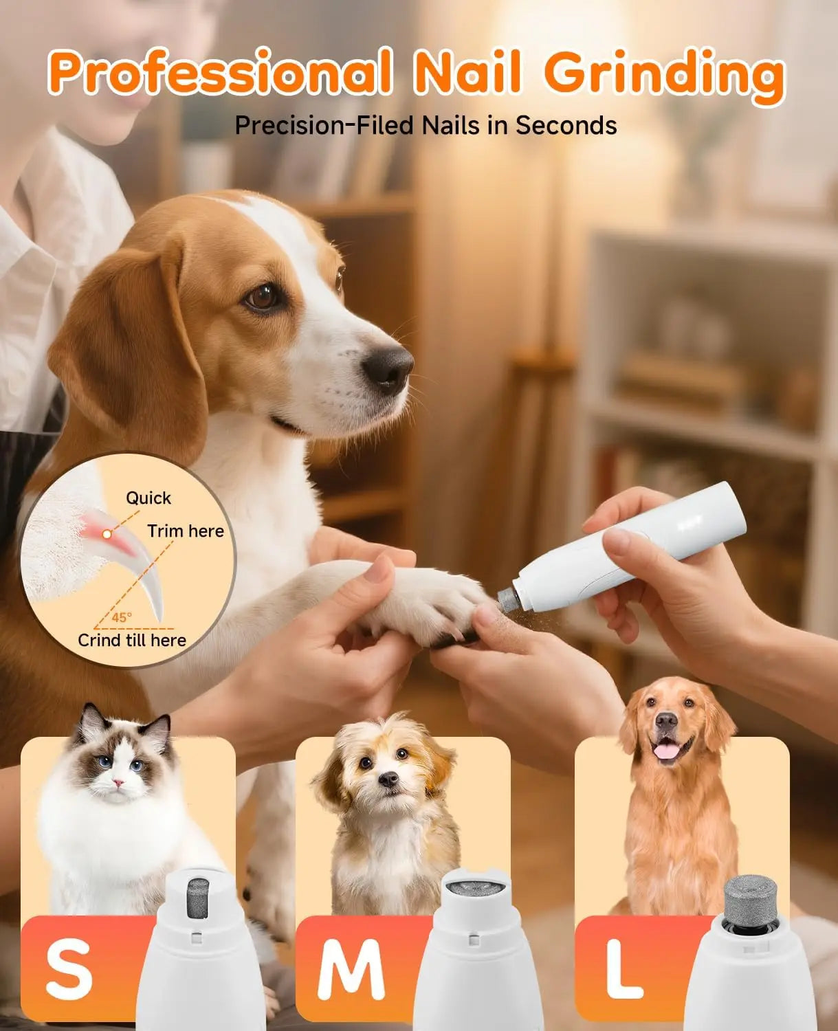 Dog Trimmer For Paws 14 In 1 Cordless Grooming Kit