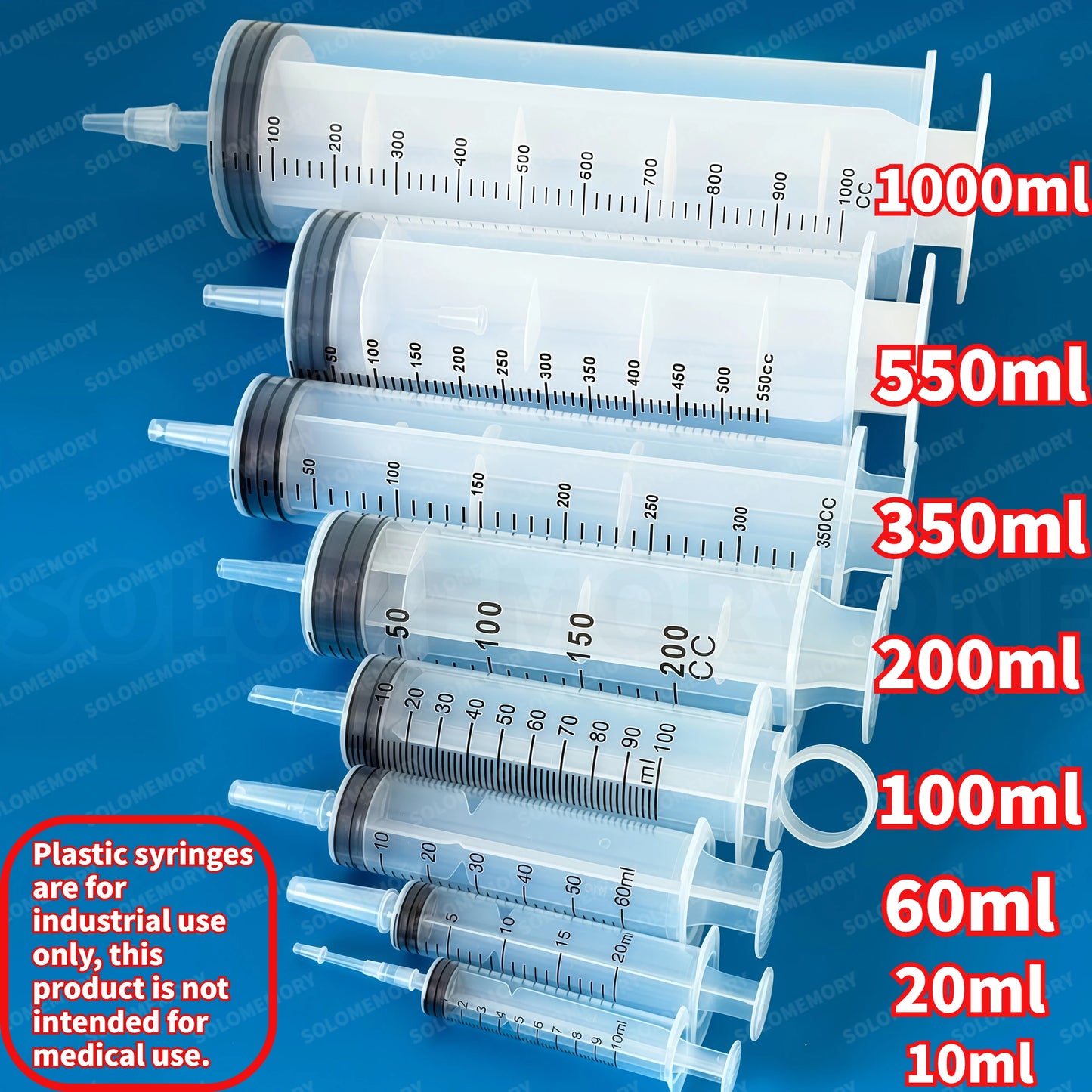 Plastic Syringes Set For Laboratory Dispensing Use