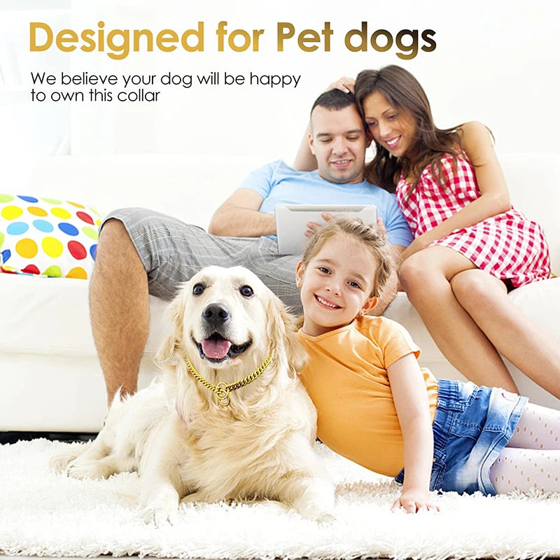 Stainless Steel Cuban Chain Collar for Dogs
