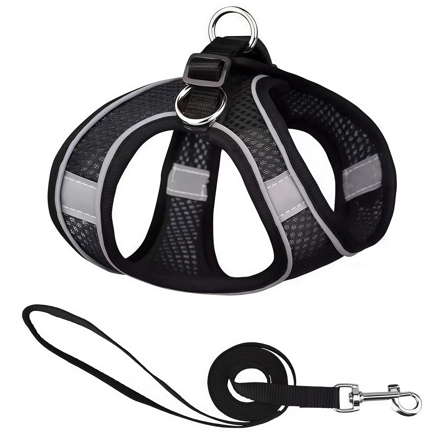 Pet Dog Harness and Leash Set for Small Medium Dog Outdoor Walking Reflective Adjustable Cat Vest Harness Chihuahua Pet Supplies