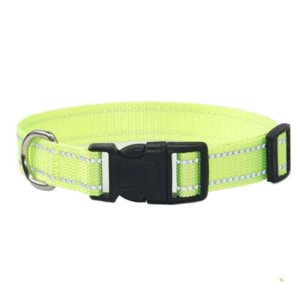 Nylon Collar Leash Set Adjustable Durable Small Medium Large Dog Safe Nylon Daily Walking Outdoor