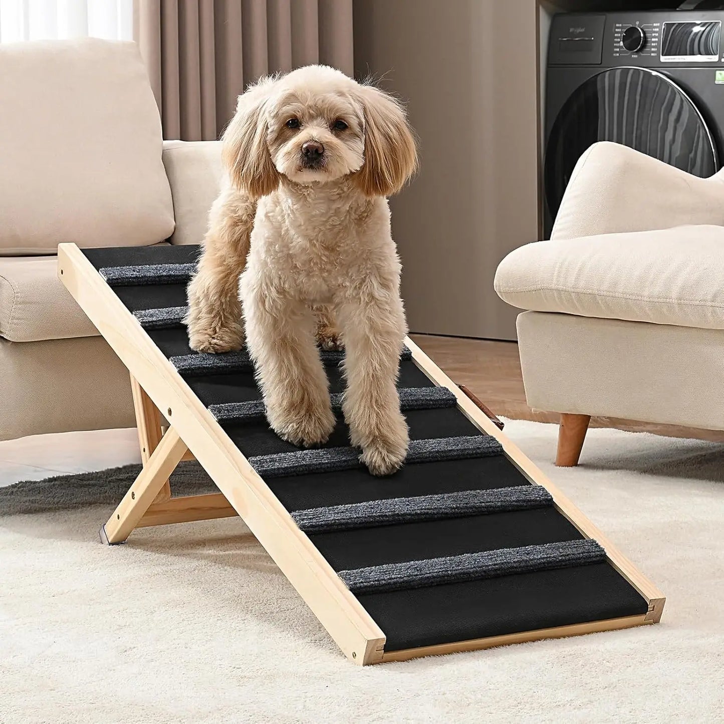 Wooden Dog Folding Ramp For Bed And Stairs Home Use