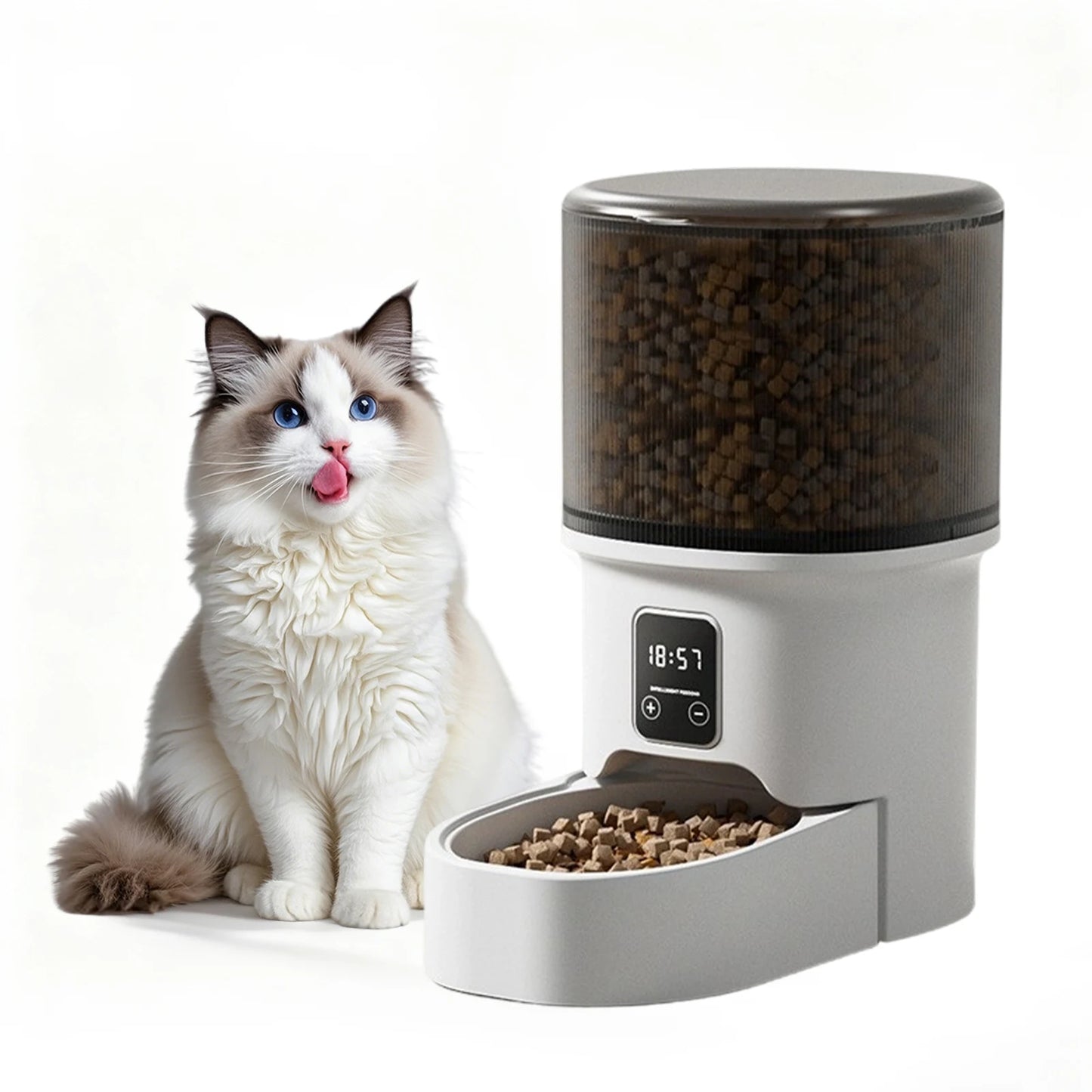 HiMISS 4L Automatic Cat Feeder With Timer And Portion Control