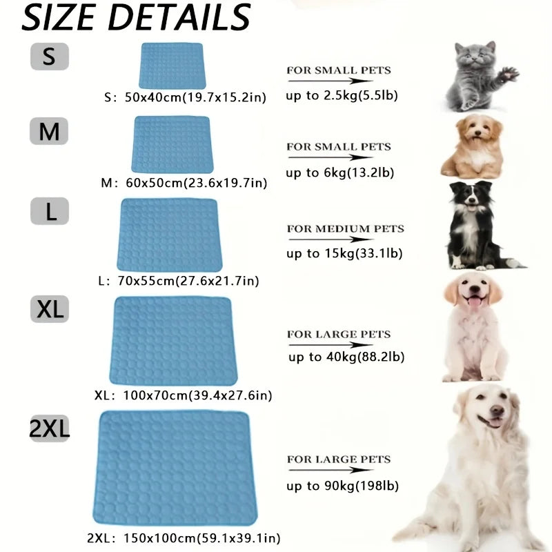 Dog Cooling Mat Ice Pad For Large And Small Dogs And Cats