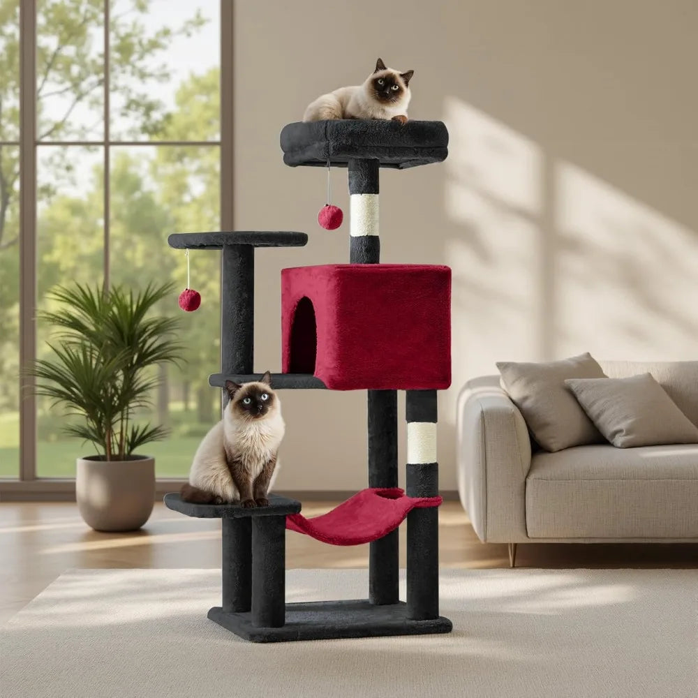 NBVCX Cat Tree Tower With Indoor Sisal Scratching Posts
