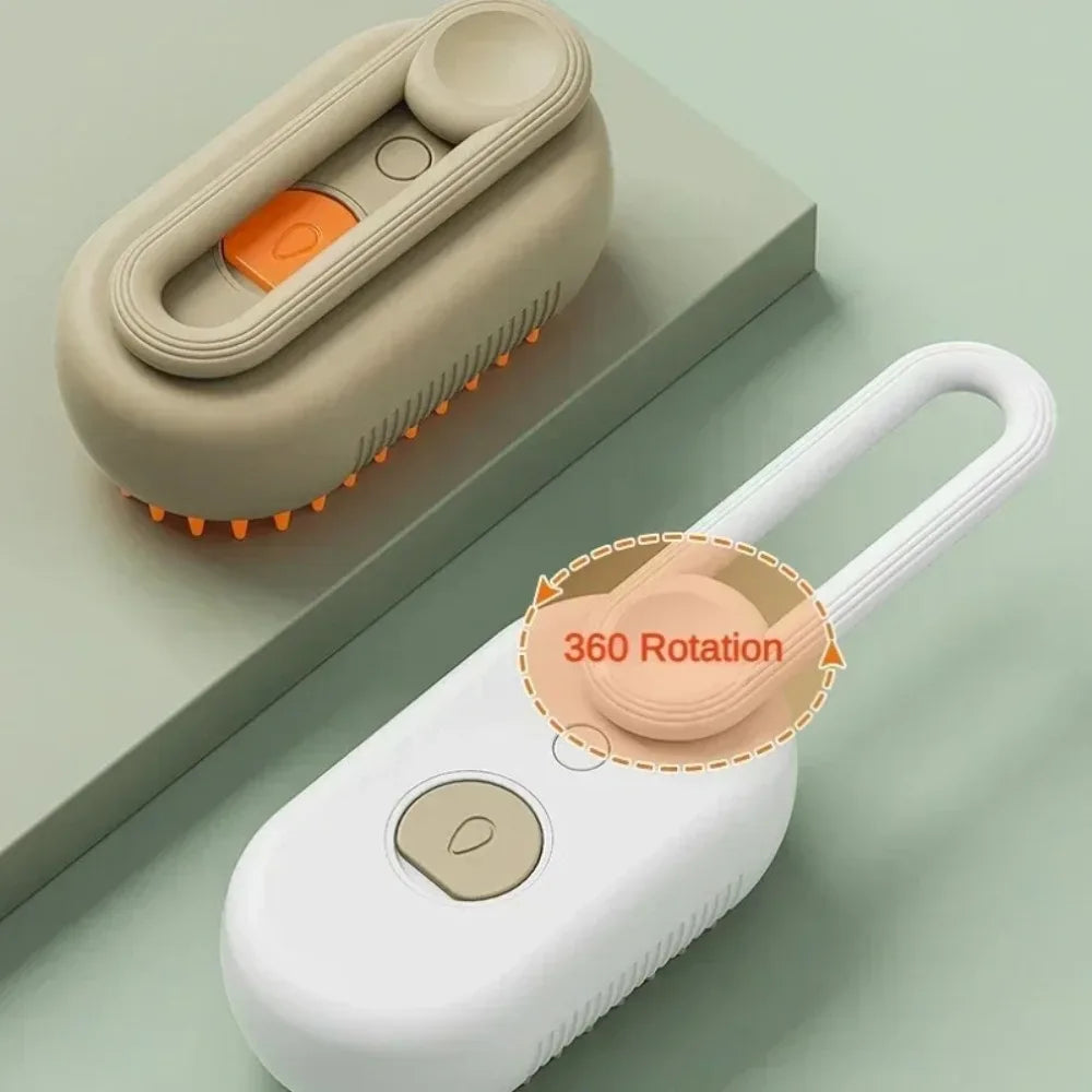 Novelty Moon 3-in-1 Electric Pet Grooming Brush Deshedding Tool