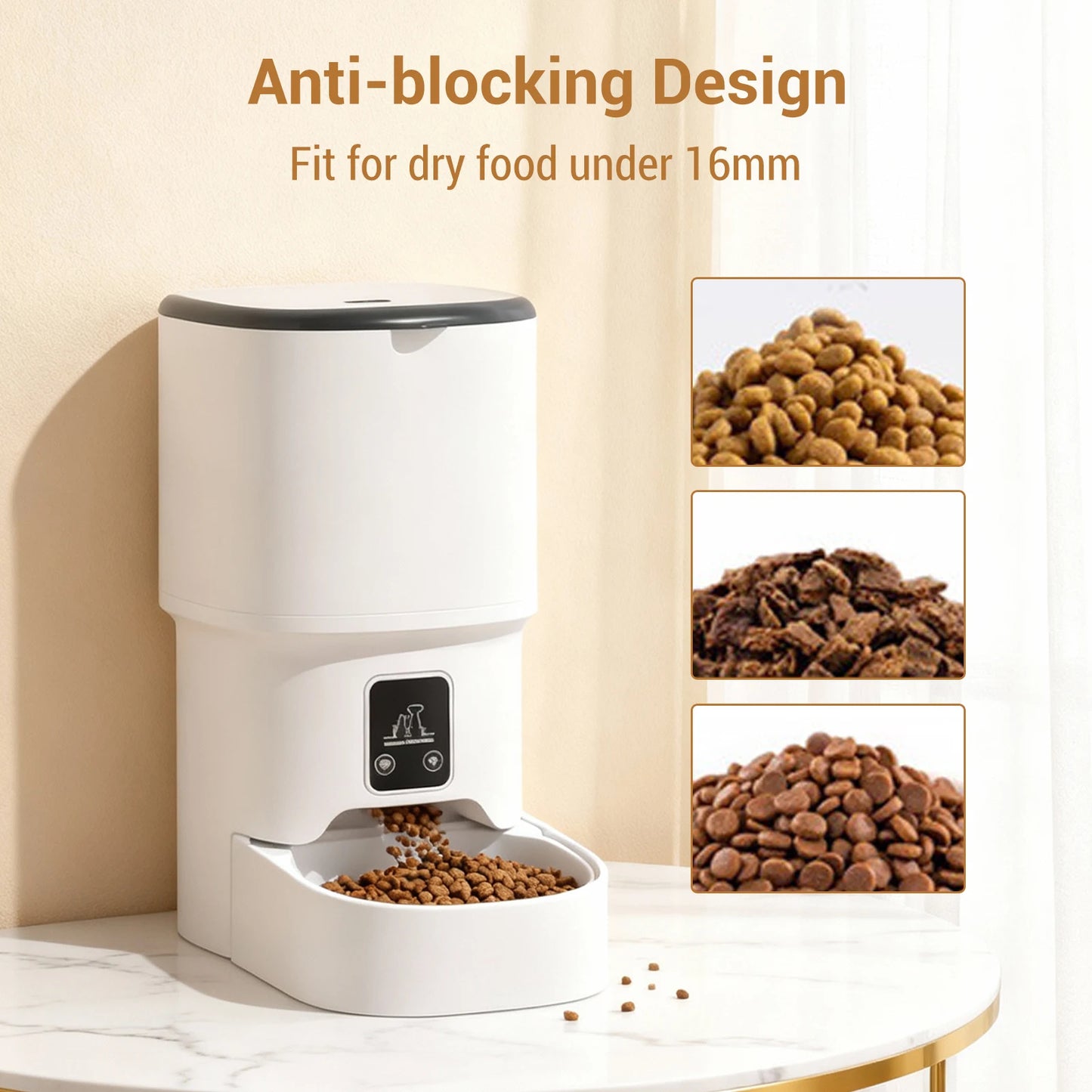 HiMISS 4L Automatic Cat Feeder With Timer And Portion Control
