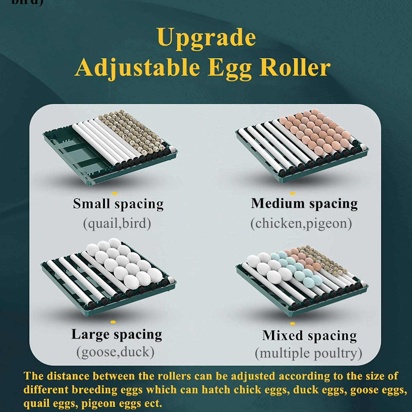 Egg Automatic Incubator 24-60 Eggs Automatic Intelligent Incubators for Hatching Eggs,Poultry Hatching Machine for Chicken Duck