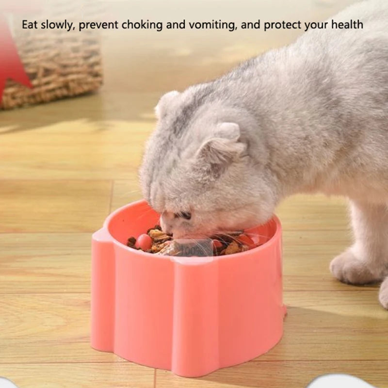 Cat Slow Feeder Bowl Anti Choking Design For Safe Feeding
