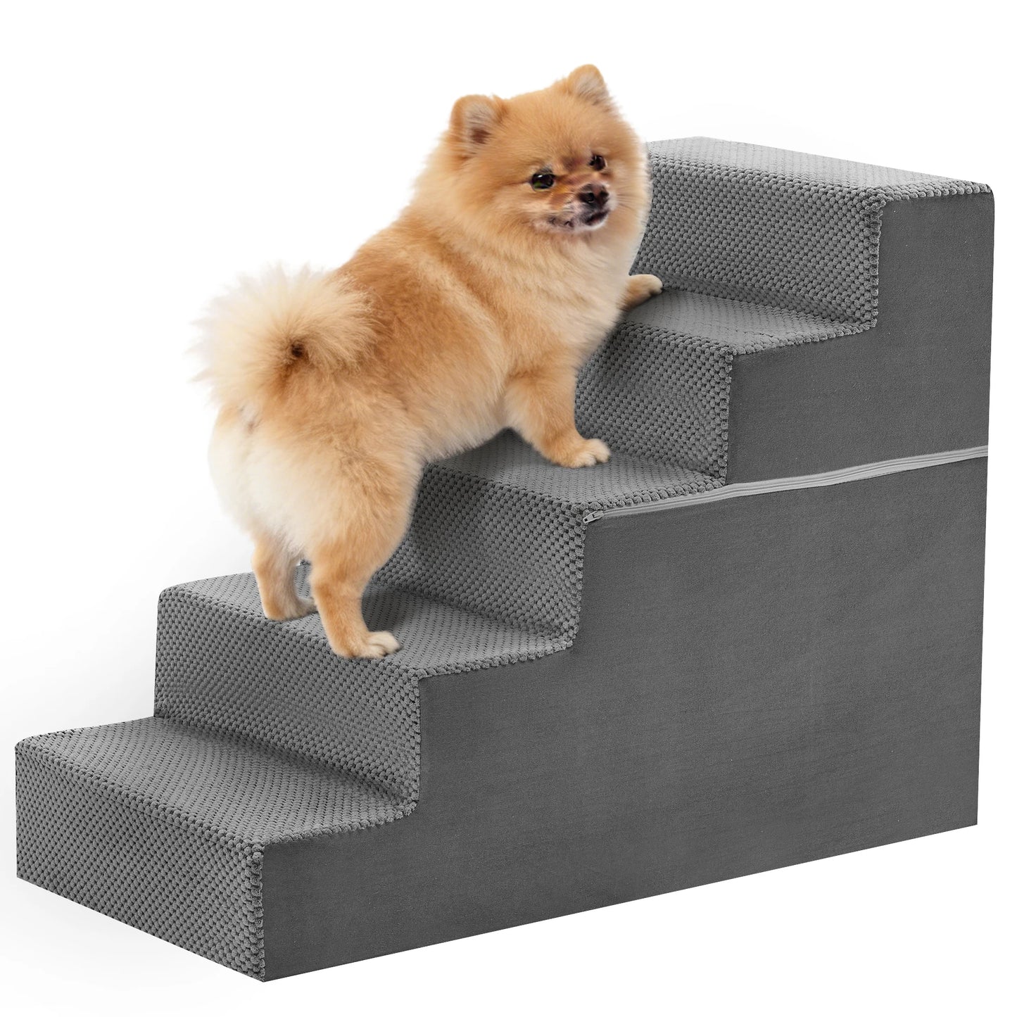 Foam Dog Stairs Ramp With Right Angled Design Indoor Non-Slip
