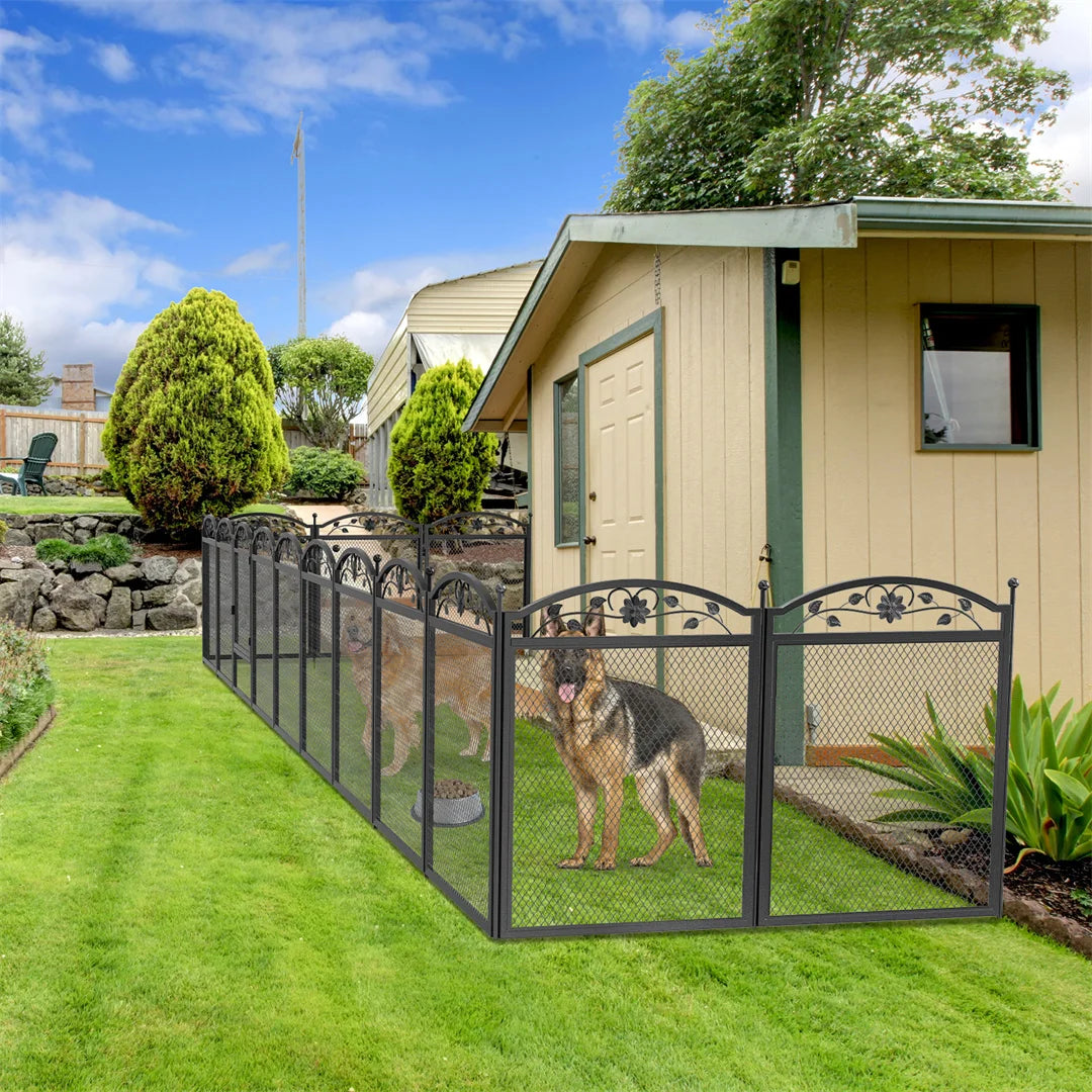 BINGOPAW 8 Panel Heavy Duty Dog Playpen With Waterproof Pad
