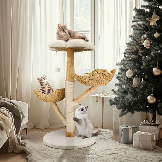 BINGOPAW Modern Cat Climbing Tree With Scratching Post