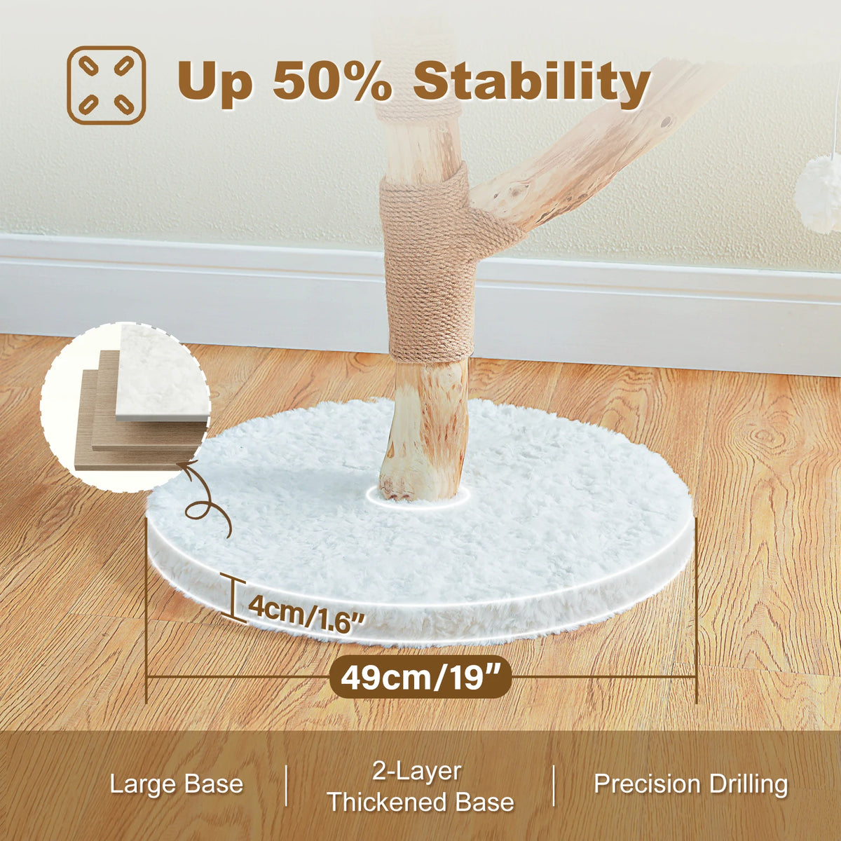 PAWZ Road Flower Cat Tree With Two Perches