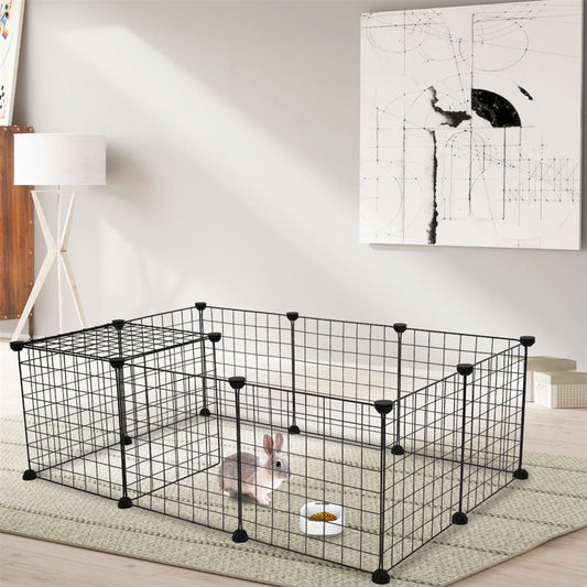 Pet Playpen Indoor Metal Wire Cage For Small Animals