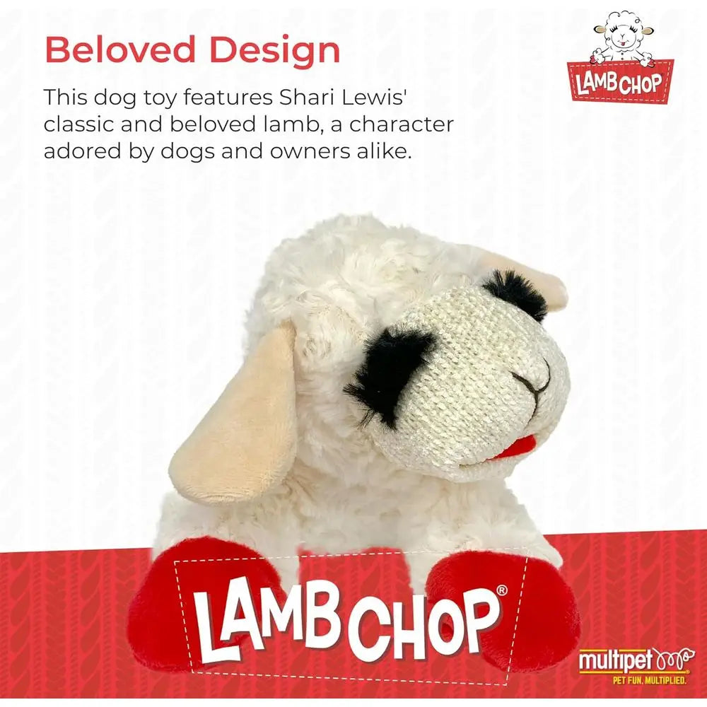 Lamb Chop Plush Dog Toy Squeaker For Small Medium Dogs