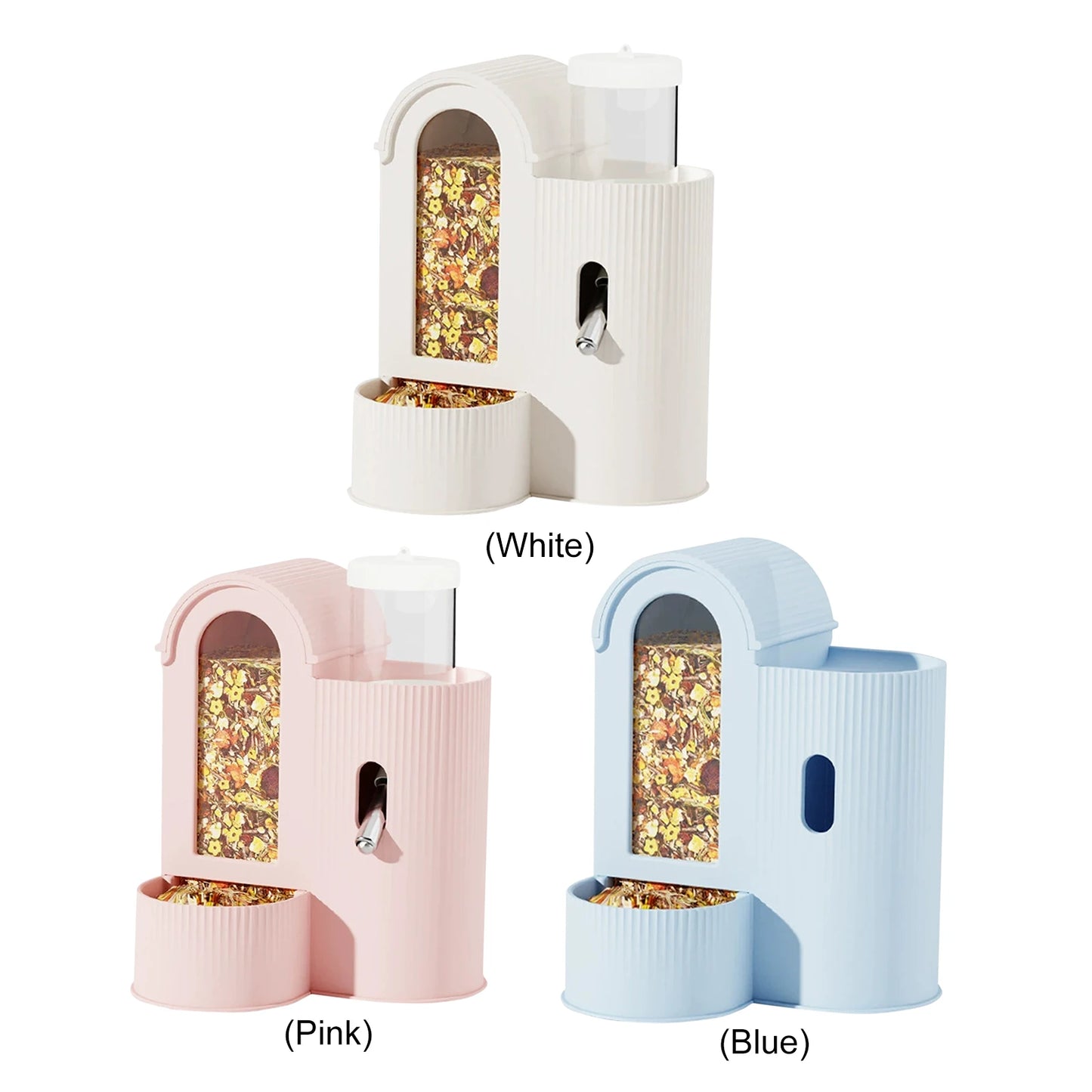 Alloet 2 In 1 Automatic Food Bowl Waterer For Pets