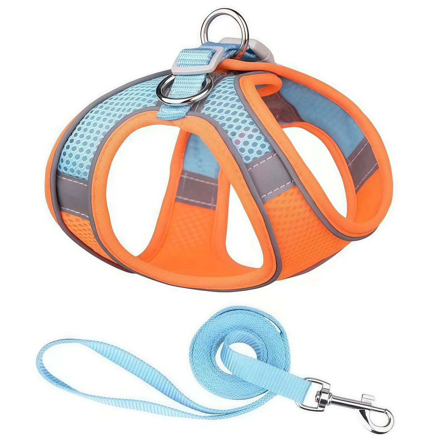 Pet Dog Harness and Leash Set for Small Medium Dog Outdoor Walking Reflective Adjustable Cat Vest Harness Chihuahua Pet Supplies