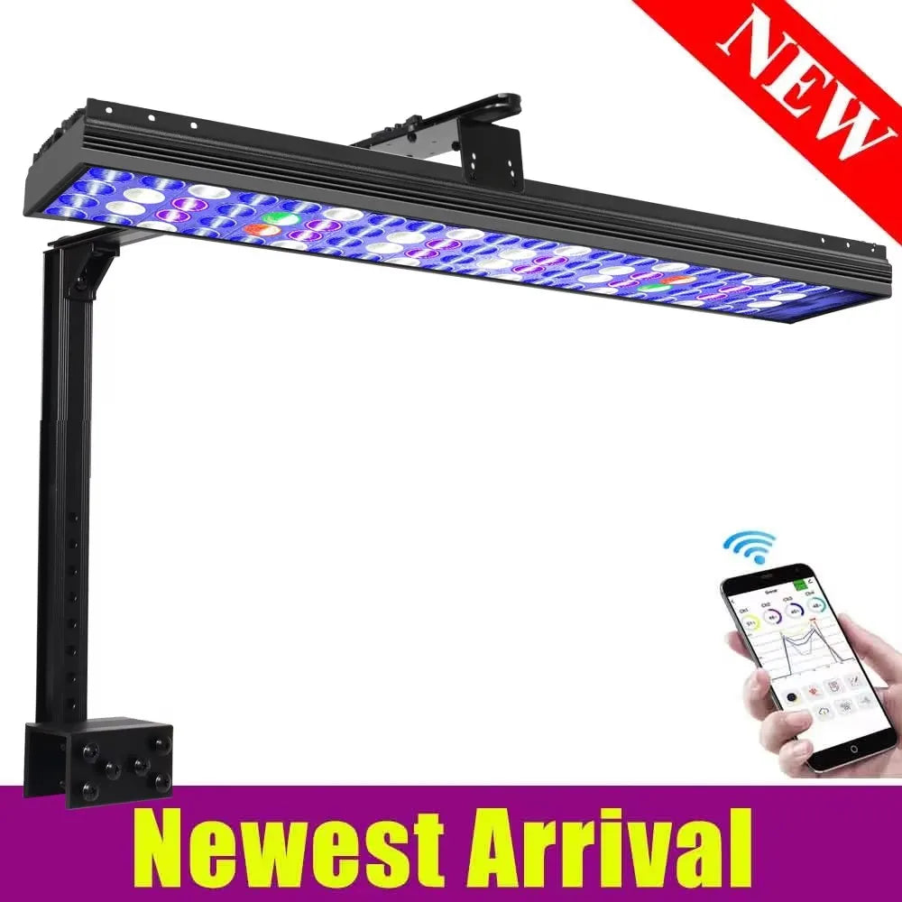 PopBloom WiFi Marine Aquarium Light Full Spectrum LED