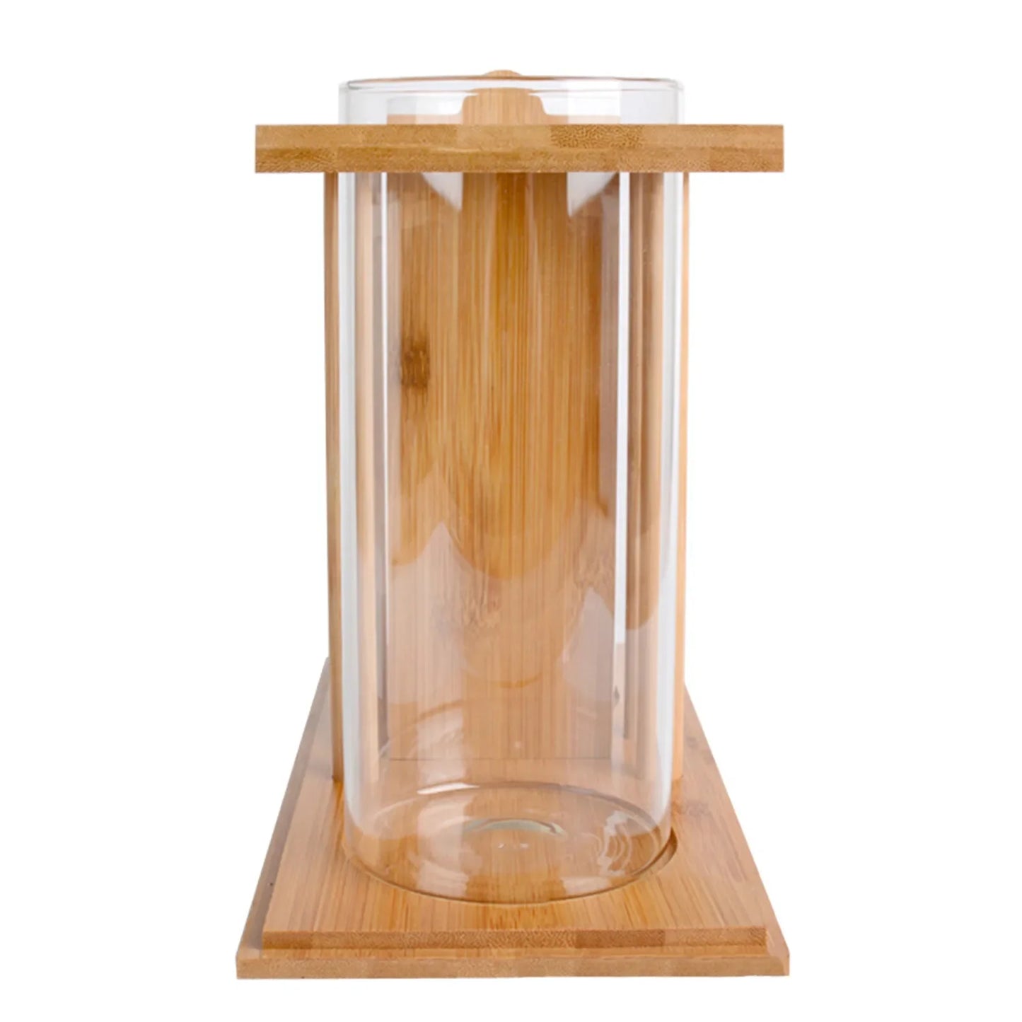 Dual Chamber Bamboo Betta Aquarium With LED Light System